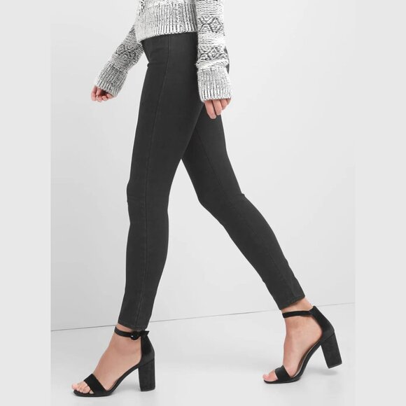 Gap Super Slimming Real Skinny Matte Black jeans 33 / 16 - Picture 6 of 12